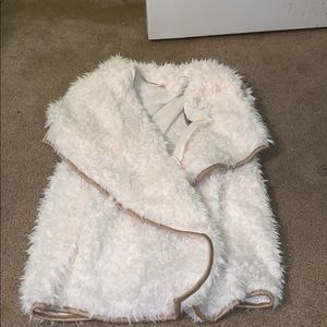 Fluffy White Boutique Vest